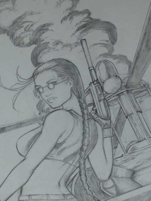 Lara Croft Tomb Raider Paint Ball Take Down